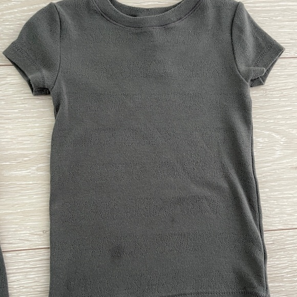 Skims Kids Logo Pointelle tank, t-shirt and short set 3T - Picture 4 of 6